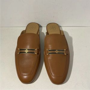 TORY BURCH— Amelia Leather Mules Size 7
